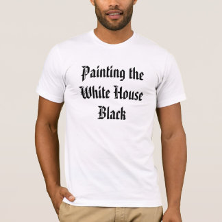 Malen des das Haus-Schwarzen T-Shirt