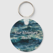 Malen des Meeres überwältigt Ihr Abenteuer Schlüsselanhänger (Rückseite)