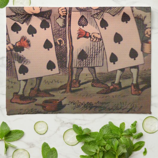 Malen des Rosen-Rotes 3 Geschirrtuch (Gefaltet)