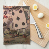 Malen des Rosen-Rotes 3 Geschirrtuch (Viertel Falte)