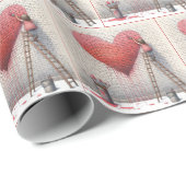 Malen eines Valencia-Herzmuschels Geschenkpapier (Rolleneckpunkt)