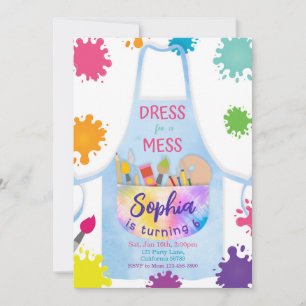 Malen Geburtstag Einladung Malerei Einladung Kunst