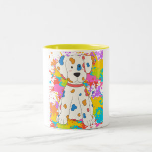 malen Hund Zweifarbige Tasse