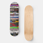 Malen klassischer Skateboarding-VHS-Tapes Skateboard (Vorderseite)