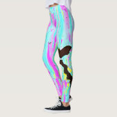 Malen Sie Abstrich-Leggings Leggings (Links)