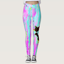 Malen Sie Abstrich-Leggings