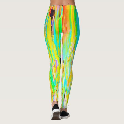Malen Sie Abstrich-Leggings Leggings (Rückseite)