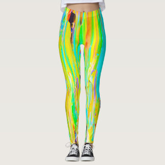 Malen Sie Abstrich-Leggings Leggings
