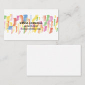 Malen Sie befleckte Visitenkarte (Vorne/Hinten)