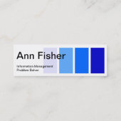 Malen Sie Beispielblaue dünne Visitenkarte (Rückseite)