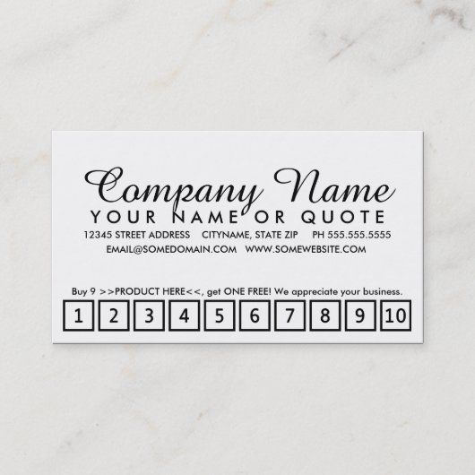 malen Sie Chiployalitätsprogramm Treuekarte (Vorderseite)