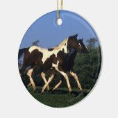 Malen Sie das Jährlings-Laufen Keramik Ornament (Links)