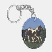 Malen Sie das Jährlings-Laufen Schlüsselanhänger (Vorderseite links)