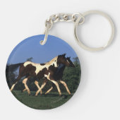 Malen Sie das Jährlings-Laufen Schlüsselanhänger (Rückseite)