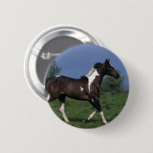 Malen Sie das Pferd, das 2 laufen lässt Button (Vorne & Hinten)