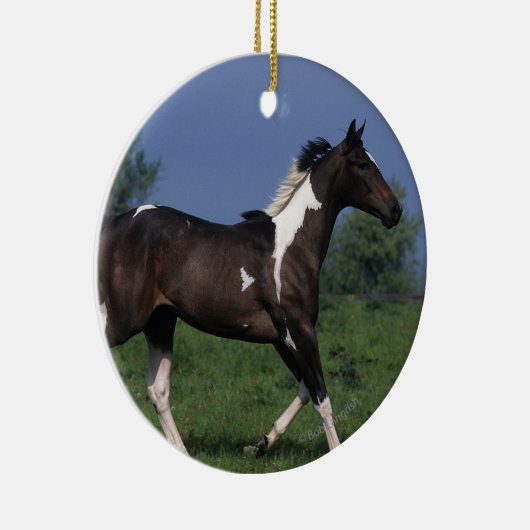 Malen Sie das Pferd, das 2 laufen lässt Keramikornament (Rechts)