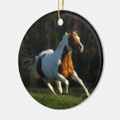 Malen Sie das Pferd, das schnell läuft Keramikornament (Links)