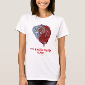 Malen Sie der Rosen-Rot-Frauen T-Shirt