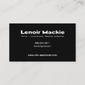 Malen Sie Designer-Geschäftskarte des Spritzers Visitenkarte (Rückseite)