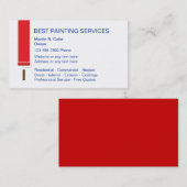 Malen Sie Dienstleistungsunternehmen-Karten Visitenkarte (Vorne/Hinten)