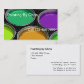 Malen Sie Dosen-Maler-Visitenkarten Visitenkarte (Vorne/Hinten)