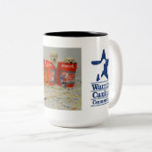 Malen Sie Eimer-Welpen-Tasse Zweifarbige Tasse (VorderseiteRechts)