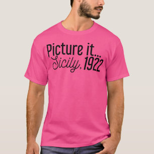 Malen Sie es sich aus Sizilien 1922 T-Shirt