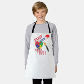 Malen Sie Ihr Herz aus, kleine Schürze (Getragen)