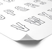 Malen Sie Ihre eigenen ABC-Kinder Poster (Ecke)
