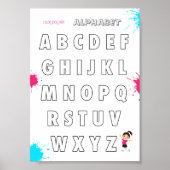 Malen Sie Ihre eigenen ABC-Kinder Poster (Vorne)