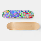 Malen Sie Kleckse Skateboard (Horizontal)