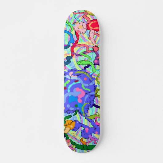 Malen Sie Kleckse Skateboard (Vorne)