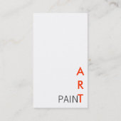 Malen Sie Kunst Visitenkarte (Rückseite)