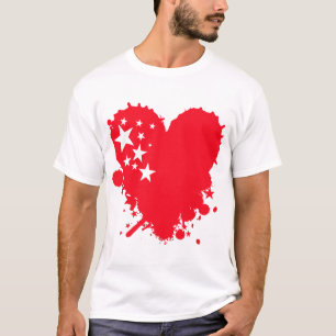 Malen Sie Liebe-Herz T-Shirt