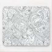 Malen Sie mich aus • Kamelien-Blumenmuster Mousepad (Vorne)