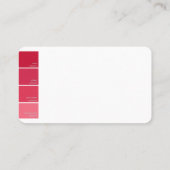 Malen Sie Muster-Visitenkarte Visitenkarte (Rückseite)