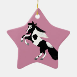 Malen Sie Pferd Keramik Ornament