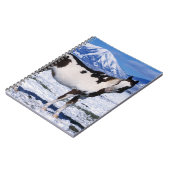 Malen Sie Pferd stehend im Schnee Notizblock (Linke Seite)