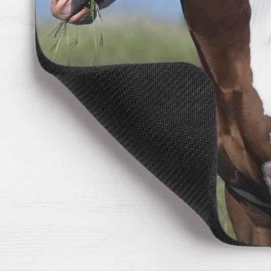 Malen Sie Pferd stehend Mousepad (Ecke)