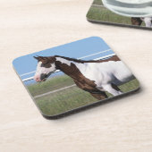 Malen Sie Pferd stehend Untersetzer (Linke Seite)