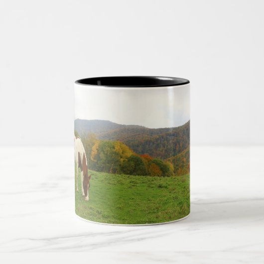 Malen Sie Pferd Zweifarbige Tasse (Mittel)