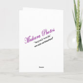 Malen Sie PferdBday Karte für Vater (Rückseite)