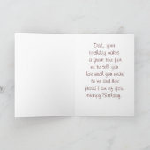 Malen Sie PferdBday Karte für Vater (Innenseite)