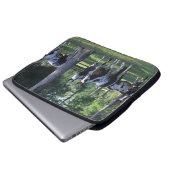 Malen Sie Pferde in den Bäumen Laptopschutzhülle (Vorne Knopf)