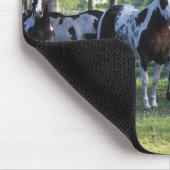Malen Sie Pferde in den Bäumen Mousepad (Ecke)