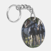 Malen Sie Pferde Schlüsselanhänger (Vorderseite links)