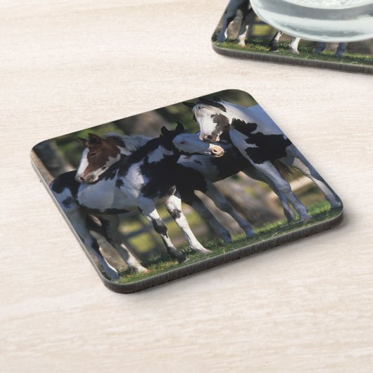 Malen Sie Pferde Untersetzer (Linke Seite)