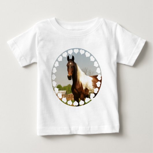 Malen Sie Pferdebaby-T - Shirt (Vorderseite)
