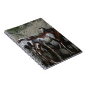 Malen Sie Pferdedas trinken Notizblock (Rechte Seite)