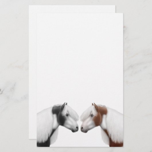 Malen Sie Pferdefreund-Briefpapier Briefpapier (Vorne/Hinten)